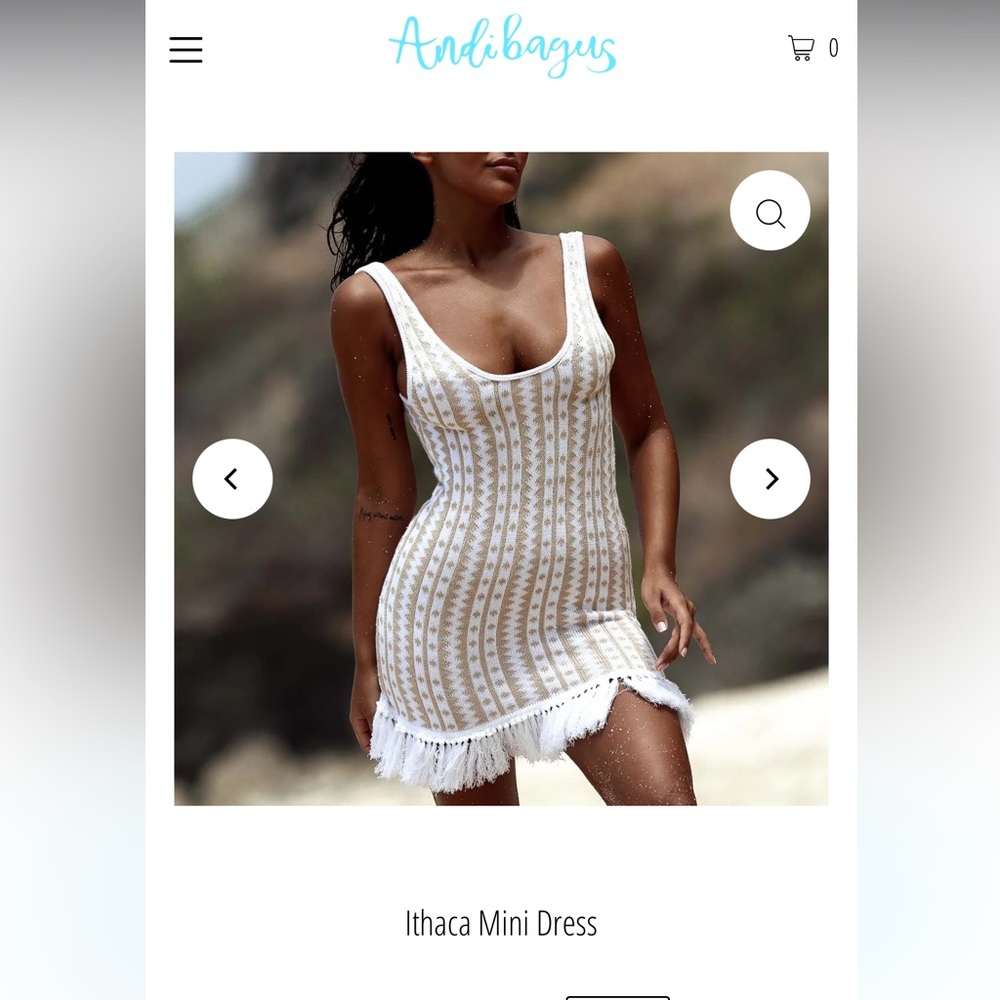 Andi Bagus Mini Crochet Dress